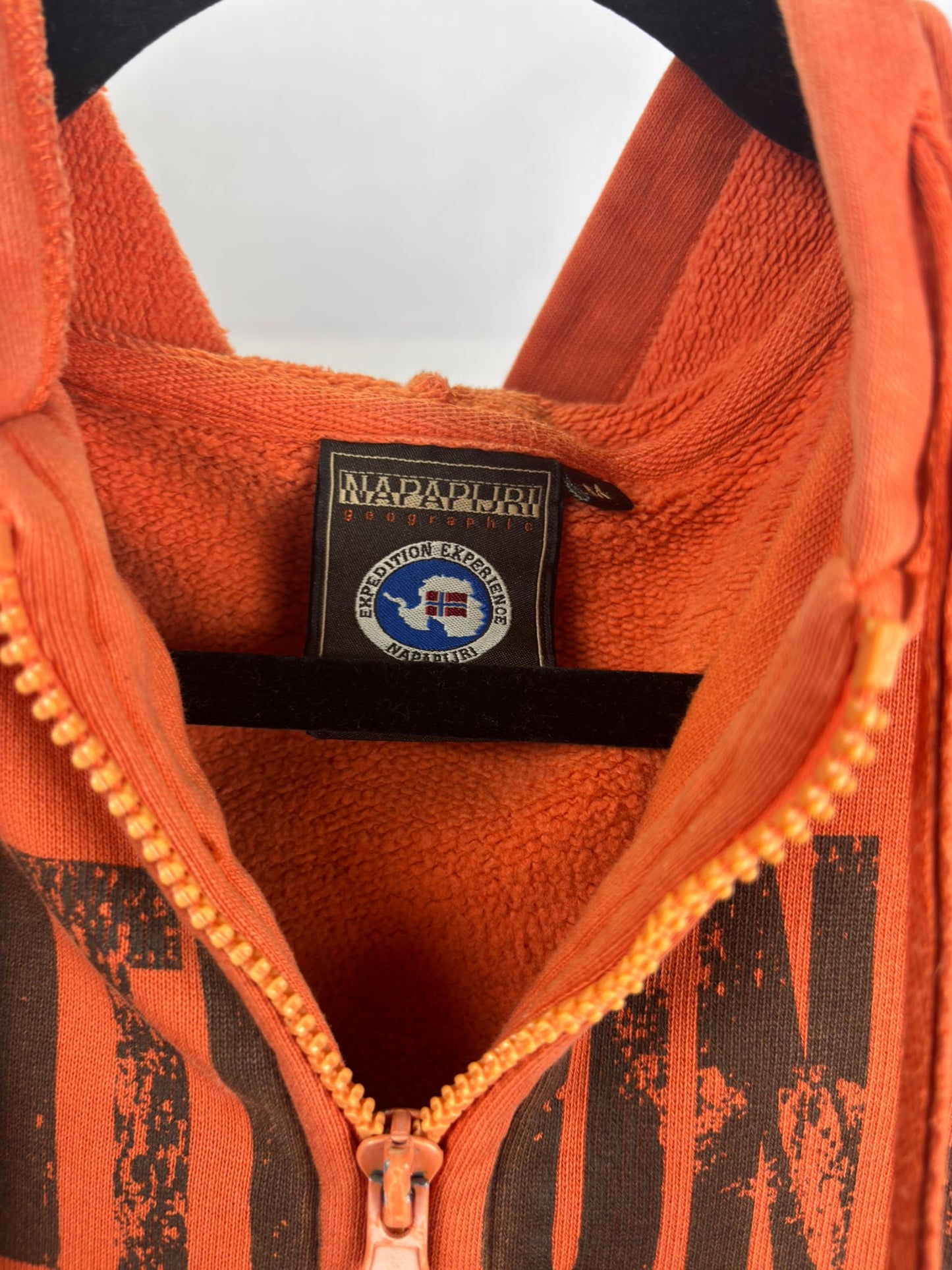Felpa Napapijri con Zip - Arancione "Expedition"