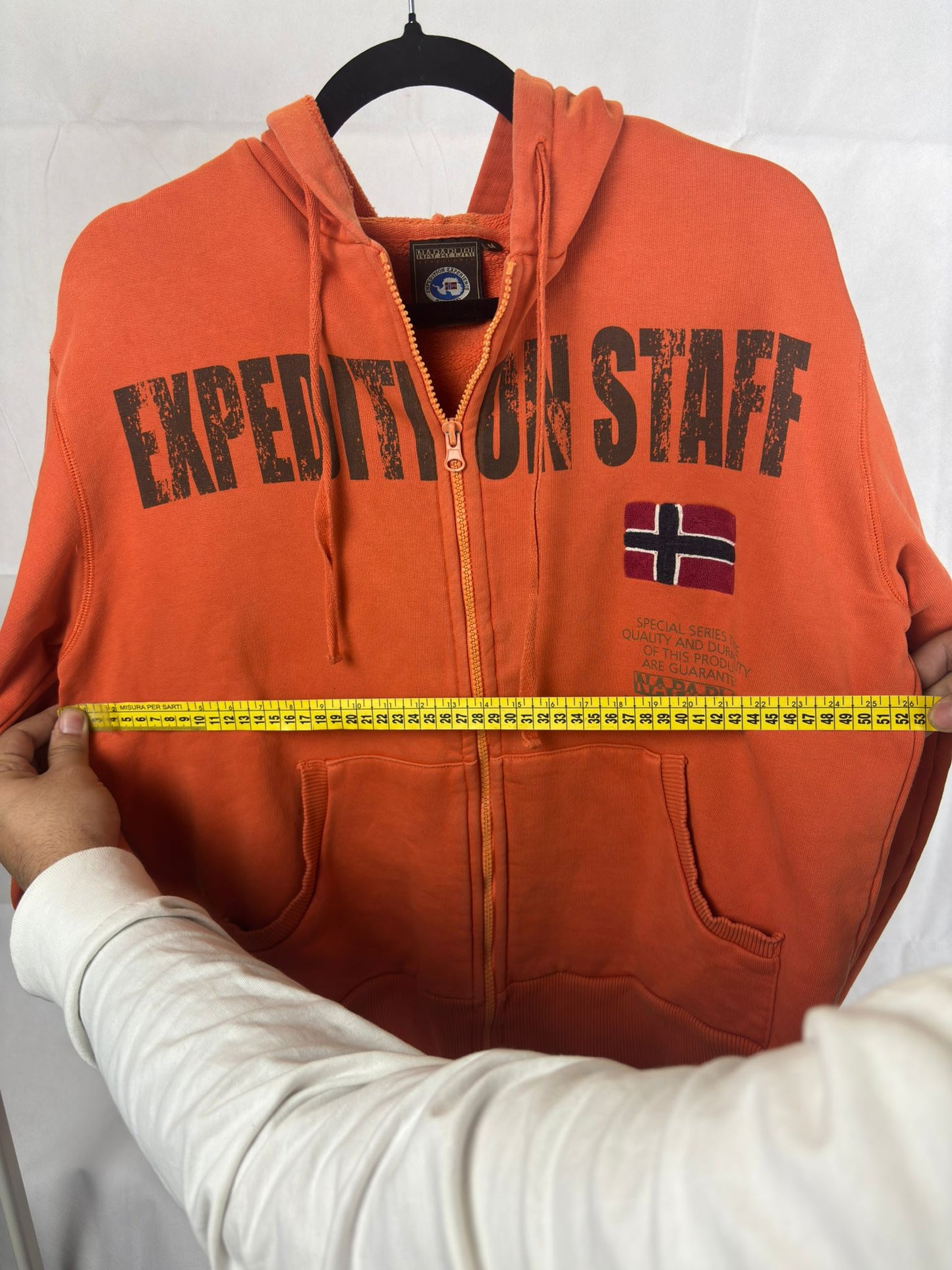 Felpa Napapijri con Zip - Arancione "Expedition"