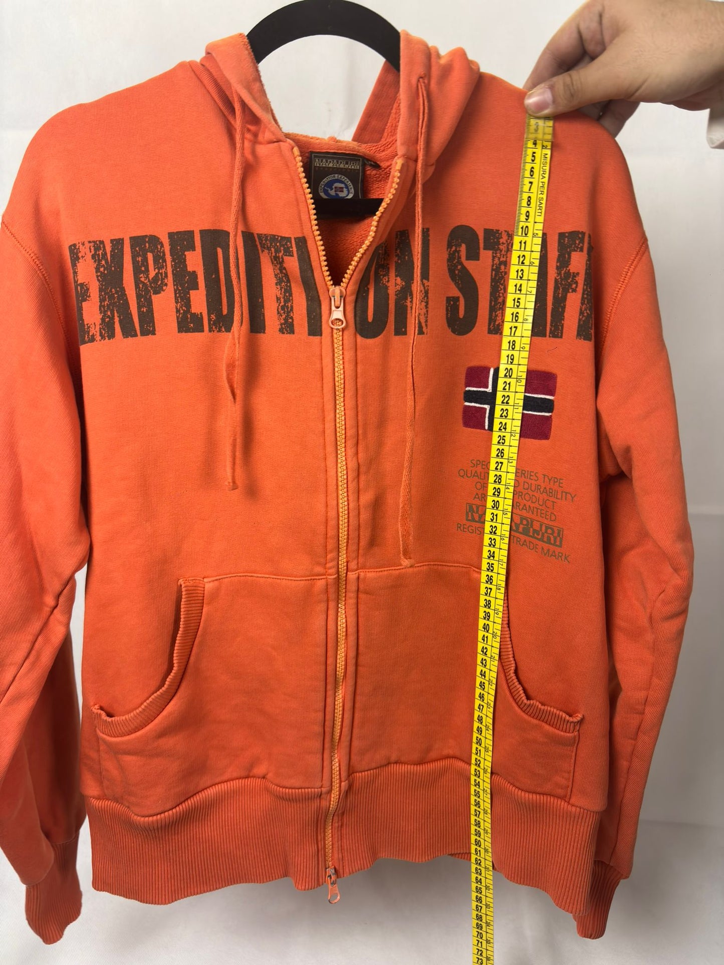 Felpa Napapijri con Zip - Arancione "Expedition"