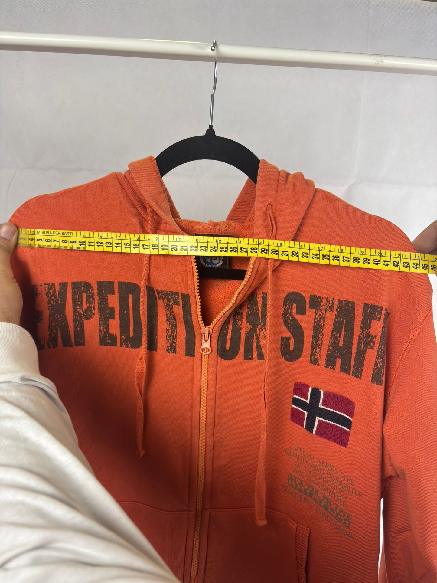 Felpa Napapijri con Zip - Arancione "Expedition"