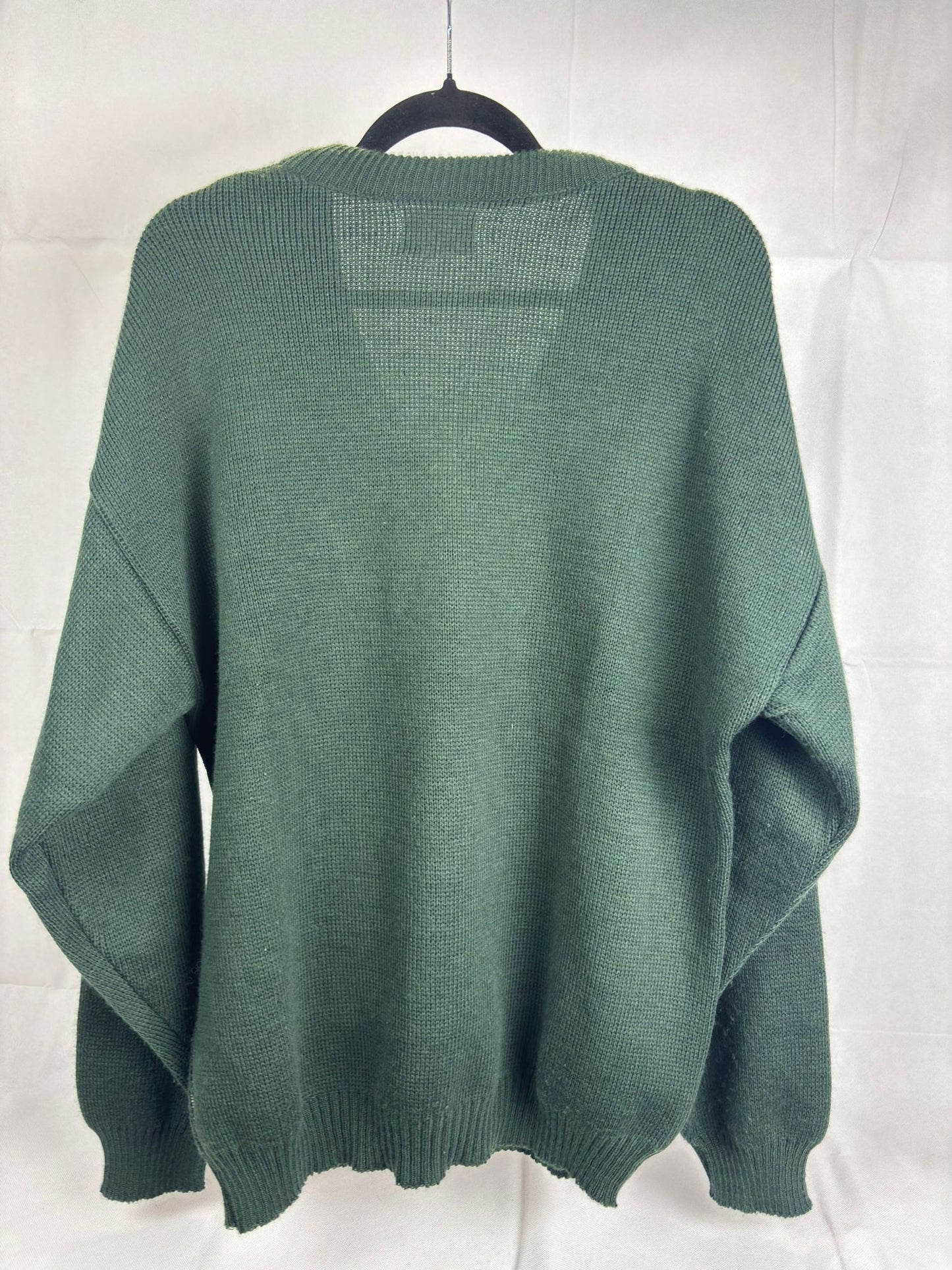 Maglione Vintage Rosalie - Verde Bosco - Fantasia Geometrica Retro