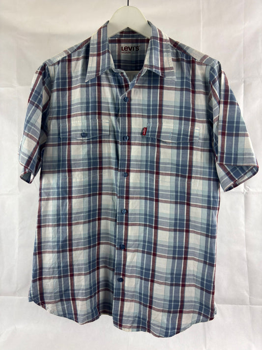 Camicia Levi's a Quadri - Taglia M - Manica Corta